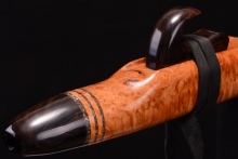 Maple Burl Native American Flute, Minor, Low E-4, #G32G